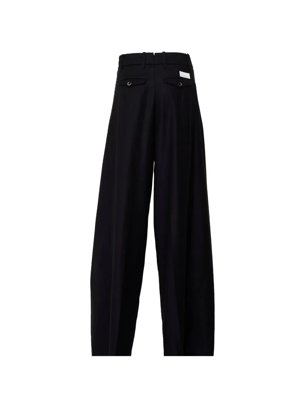 Nine In The Morning Petra pleat-detail trousers Zwart