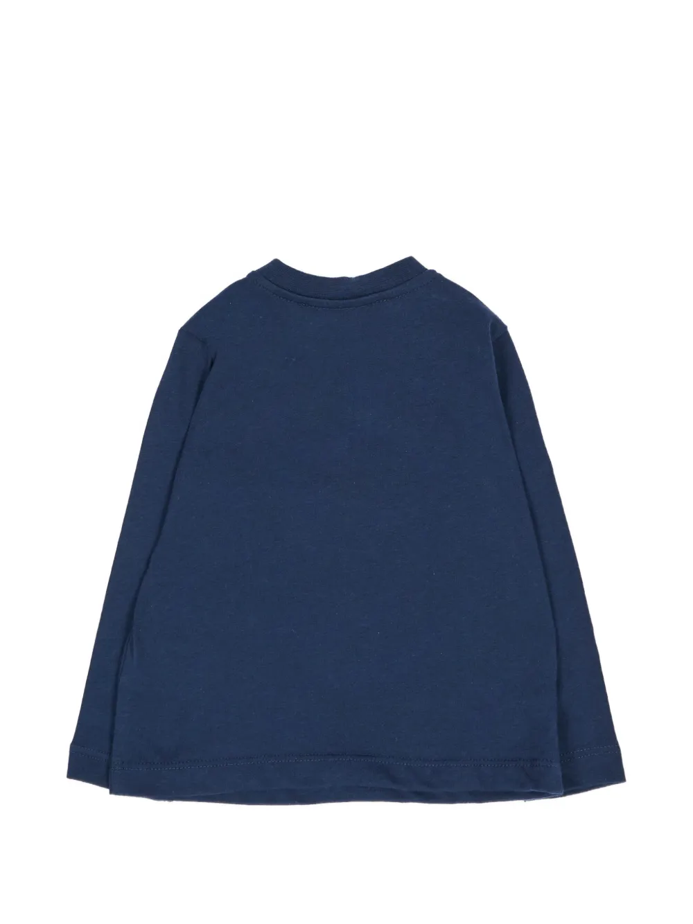 MSGM Kids T-shirt met lange mouwen en logo-print Blauw