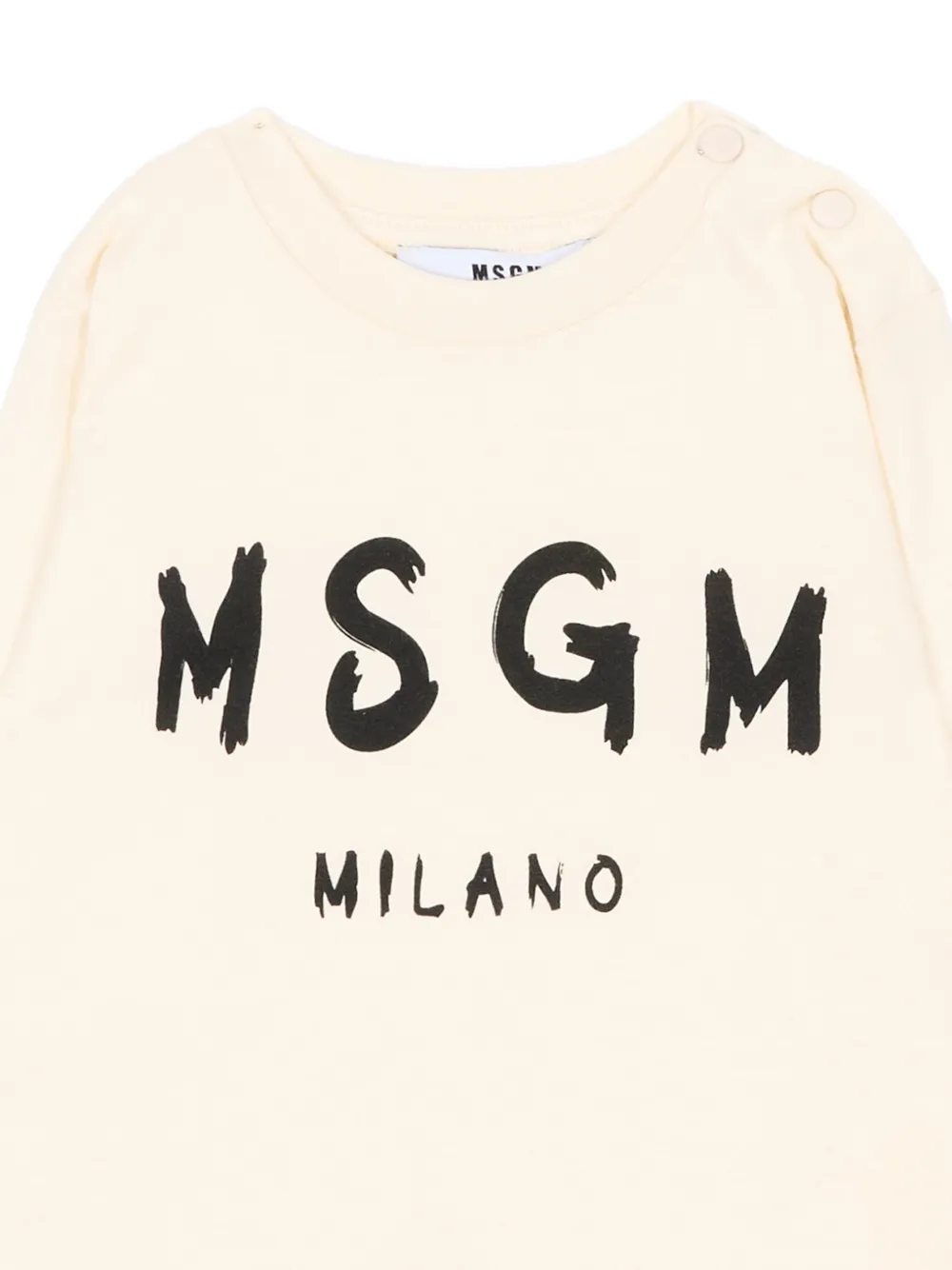 MSGM Kids T-shirt met logoprint Wit