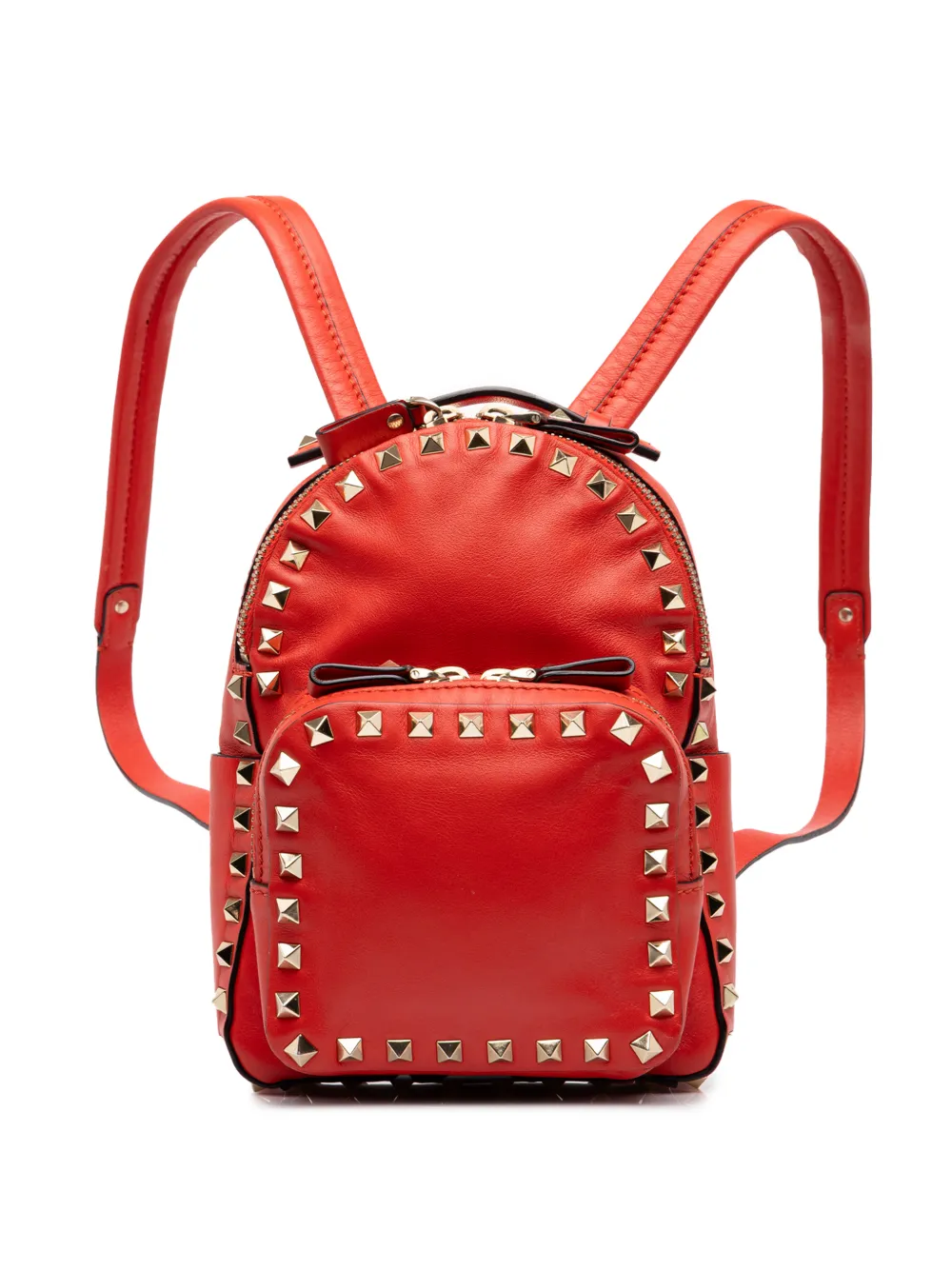 Valentino Garavani Pre-Owned 2000-2017 mini Rockstud Rucksack aus Kalbsleder - Rot