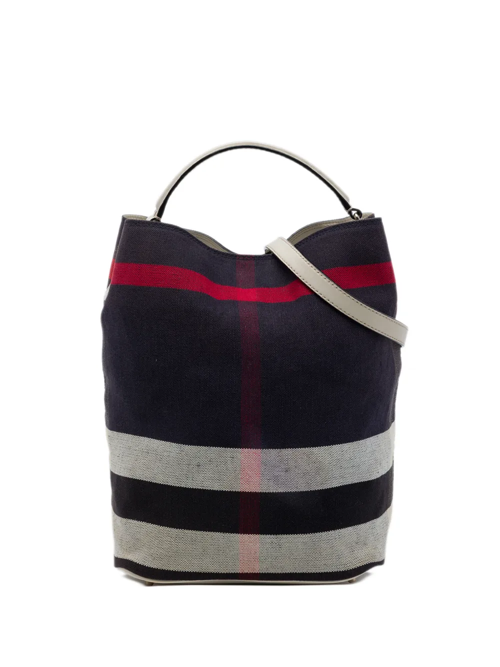 Burberry Pre-Owned sac seau Ashby médium à carreaux (2000-2017) - Bleu