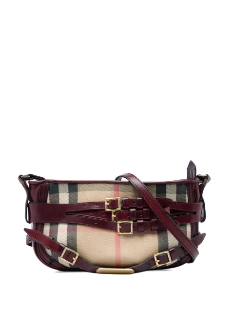 Burberry Pre-Owned 2000-2017 House Check Canvas Bridle Langford crossbody bag