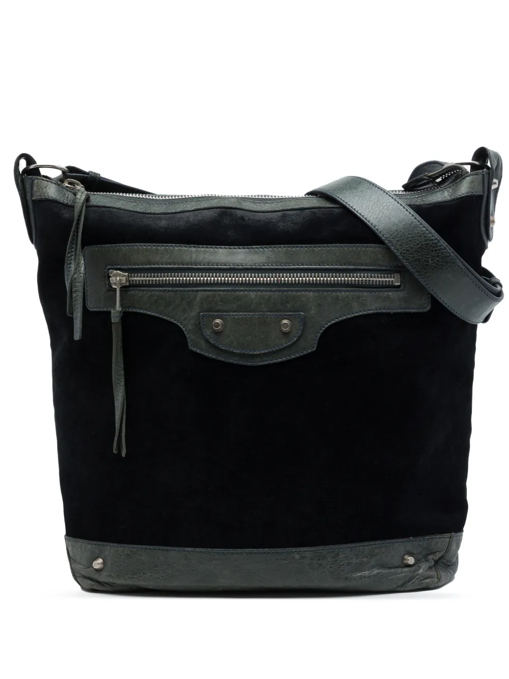 Balenciaga Pre-Owned 2005-2026 Bicolor Suede The Mens Day crossbody bag - Black