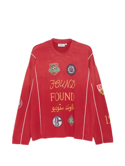 FOUND playera con detalle de parche y ribete
