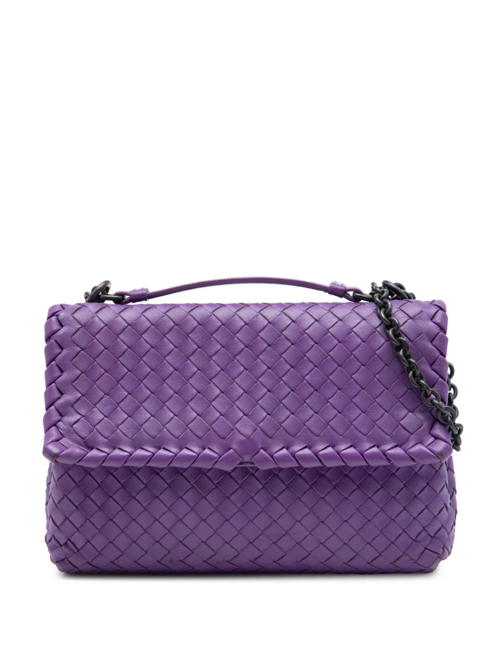 Bottega Veneta Pre-Owned 2012-2026 Small Nappa Intrecciato Olimpia crossbody bag - Viola