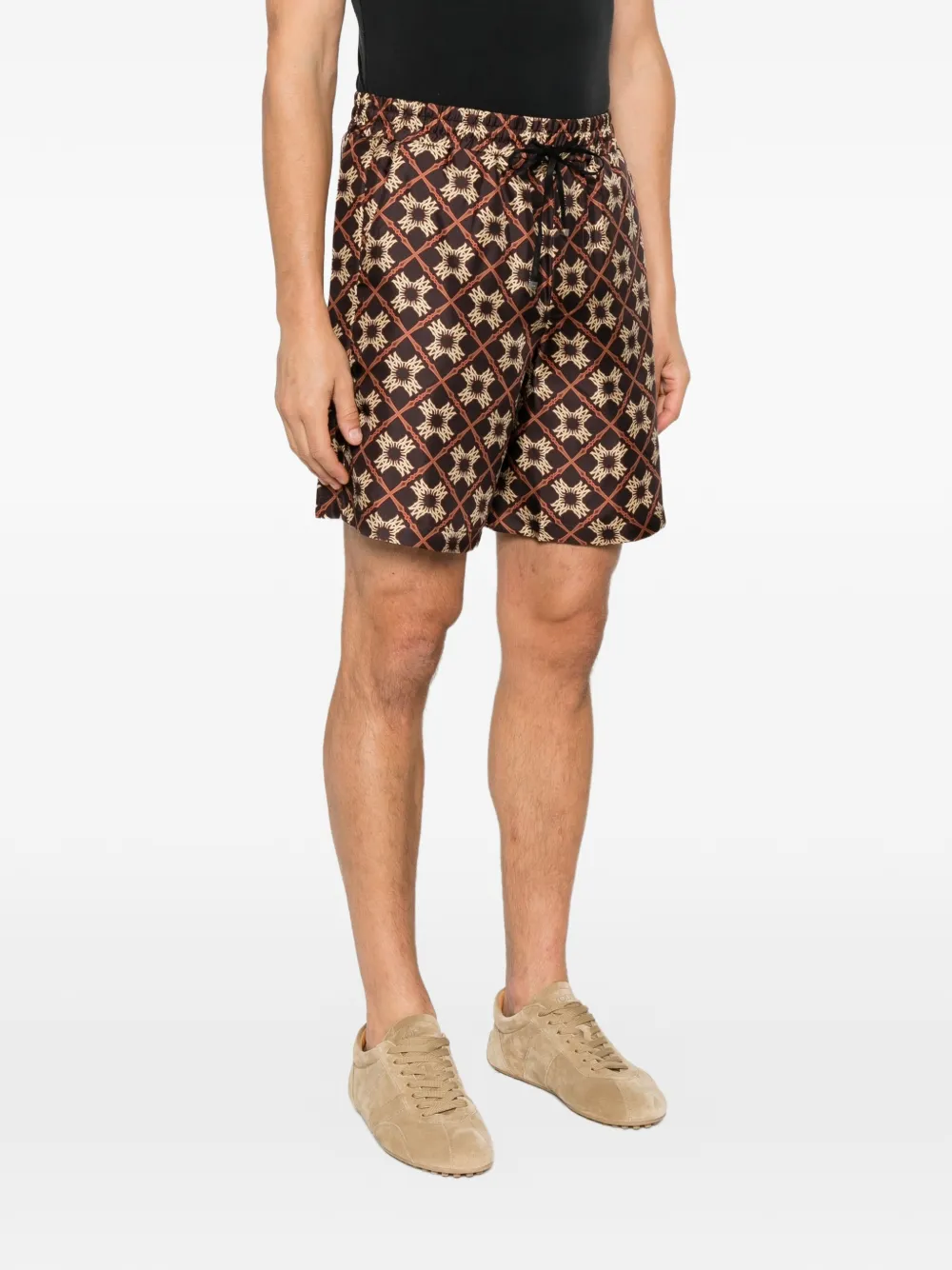 AMIRI MA Quad bermuda shorts met trekkoord Bruin