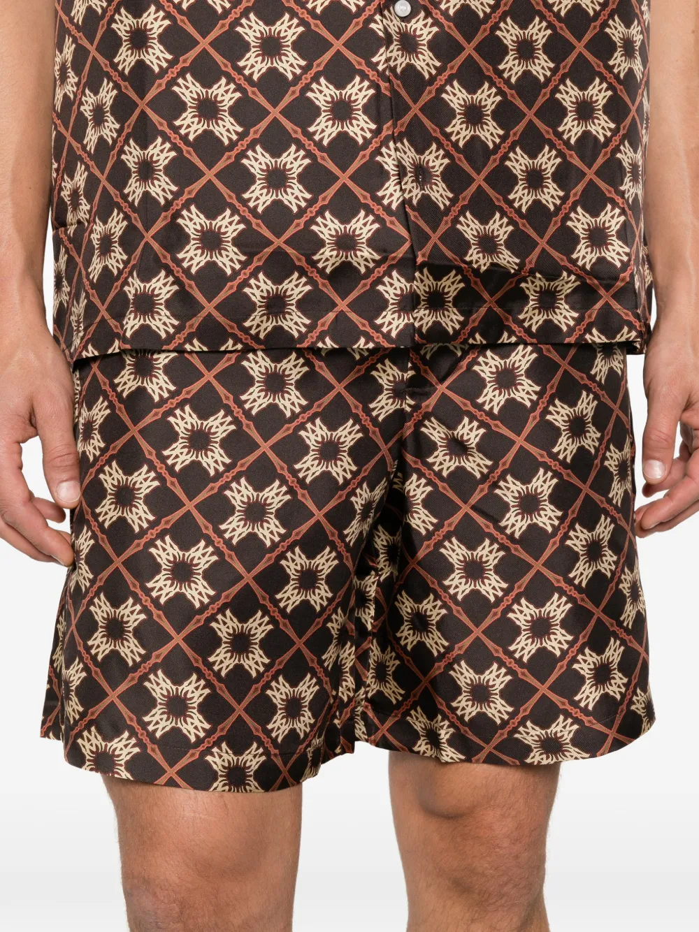 AMIRI MA Quad bermuda shorts met trekkoord Bruin