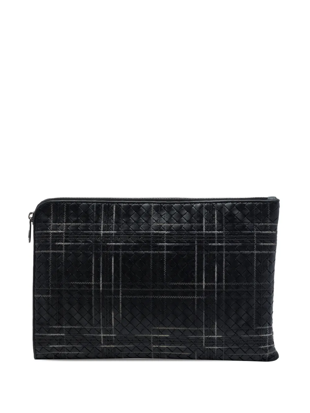 Bottega Veneta Pre-Owned 2012-2026 Nappa Intrecciato Metropolis Document Case clutch bag - Black
