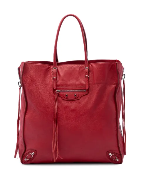 Balenciaga Pre-Owned 2012 Leather Papier A5 Zip Around tote bag
