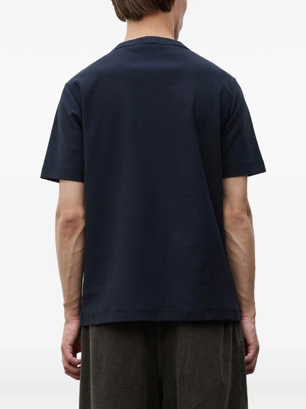 Norse Projects Elmelunde graphic-print cotton T-shirt Blauw