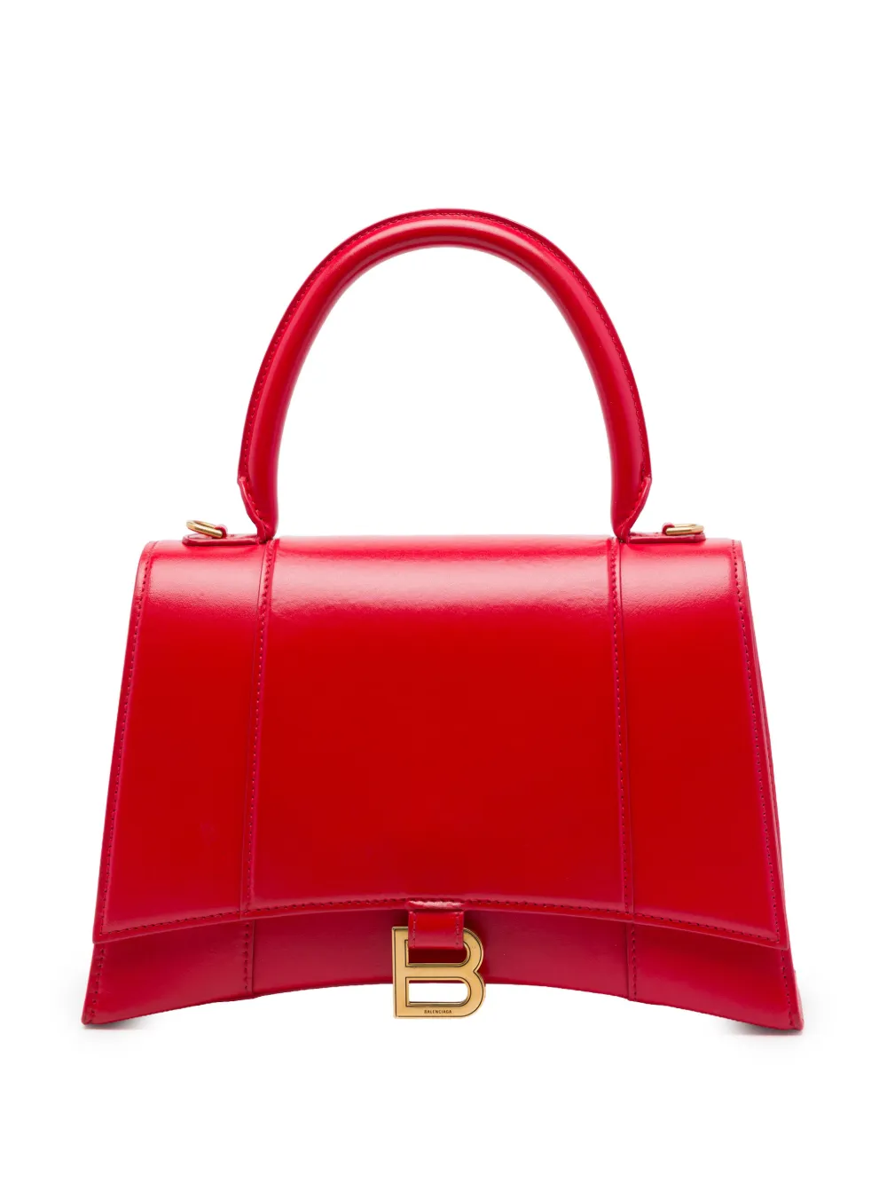 Balenciaga Pre-Owned 2020 mittelgroße Shiny Box Hourglass Handtasche aus Kalbsleder - Rot