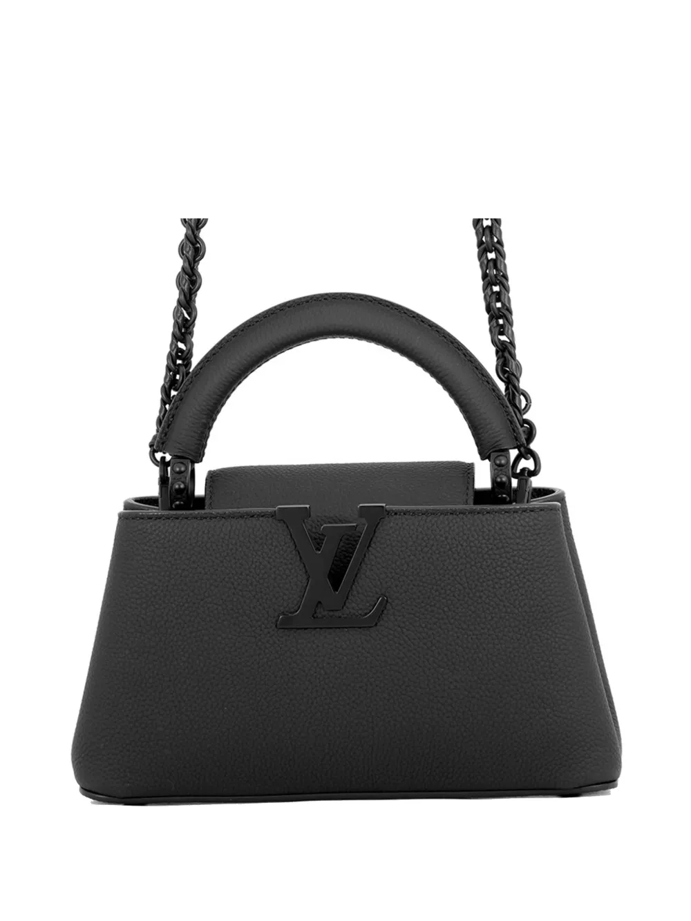 Louis Vuitton Pre-Owned 2021-2026 Taurillon Mini Capucines Satchel-Tasche - Schwarz