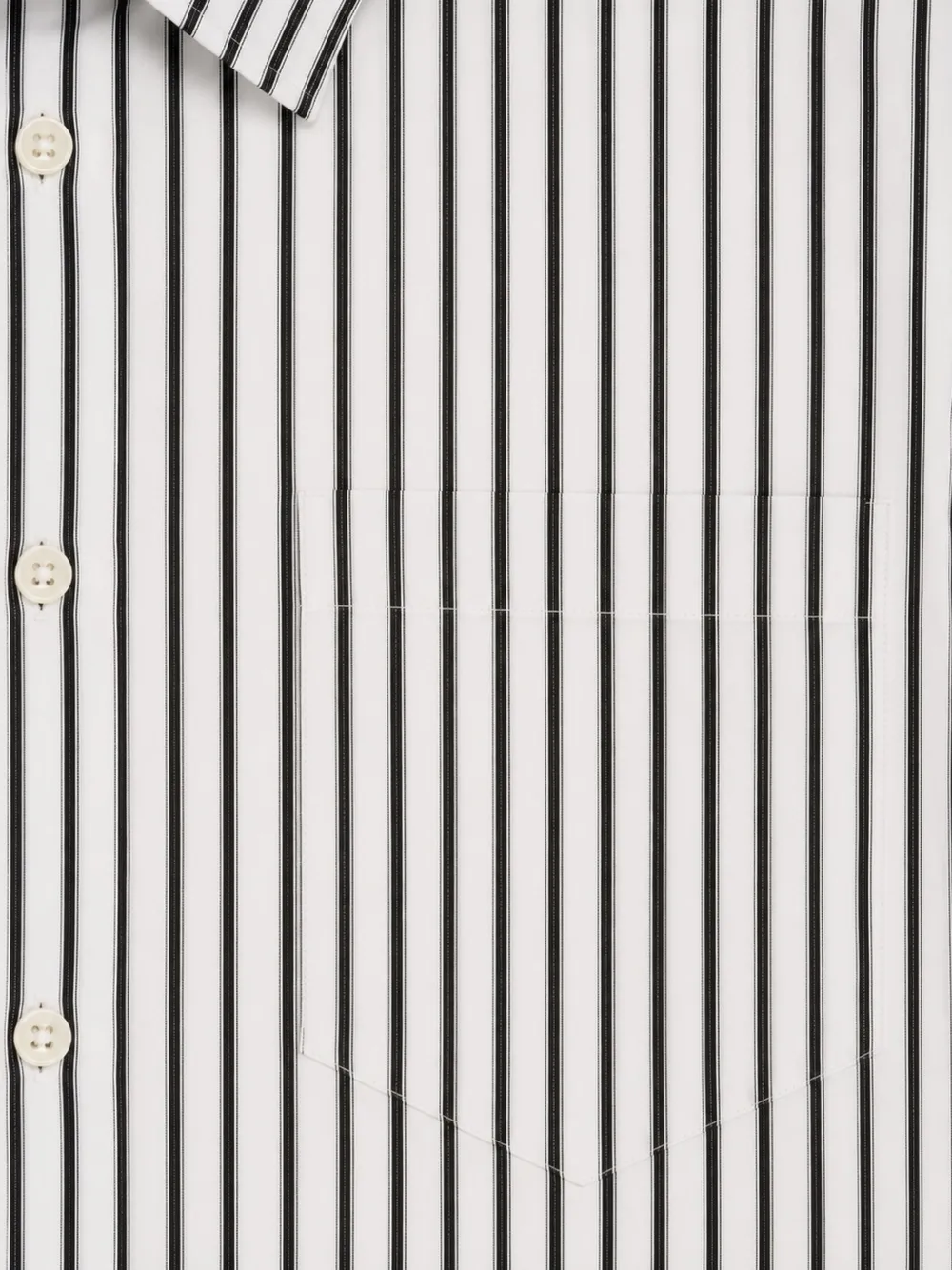 Paolo Pecora Kids striped long-sleeved shirt Zwart