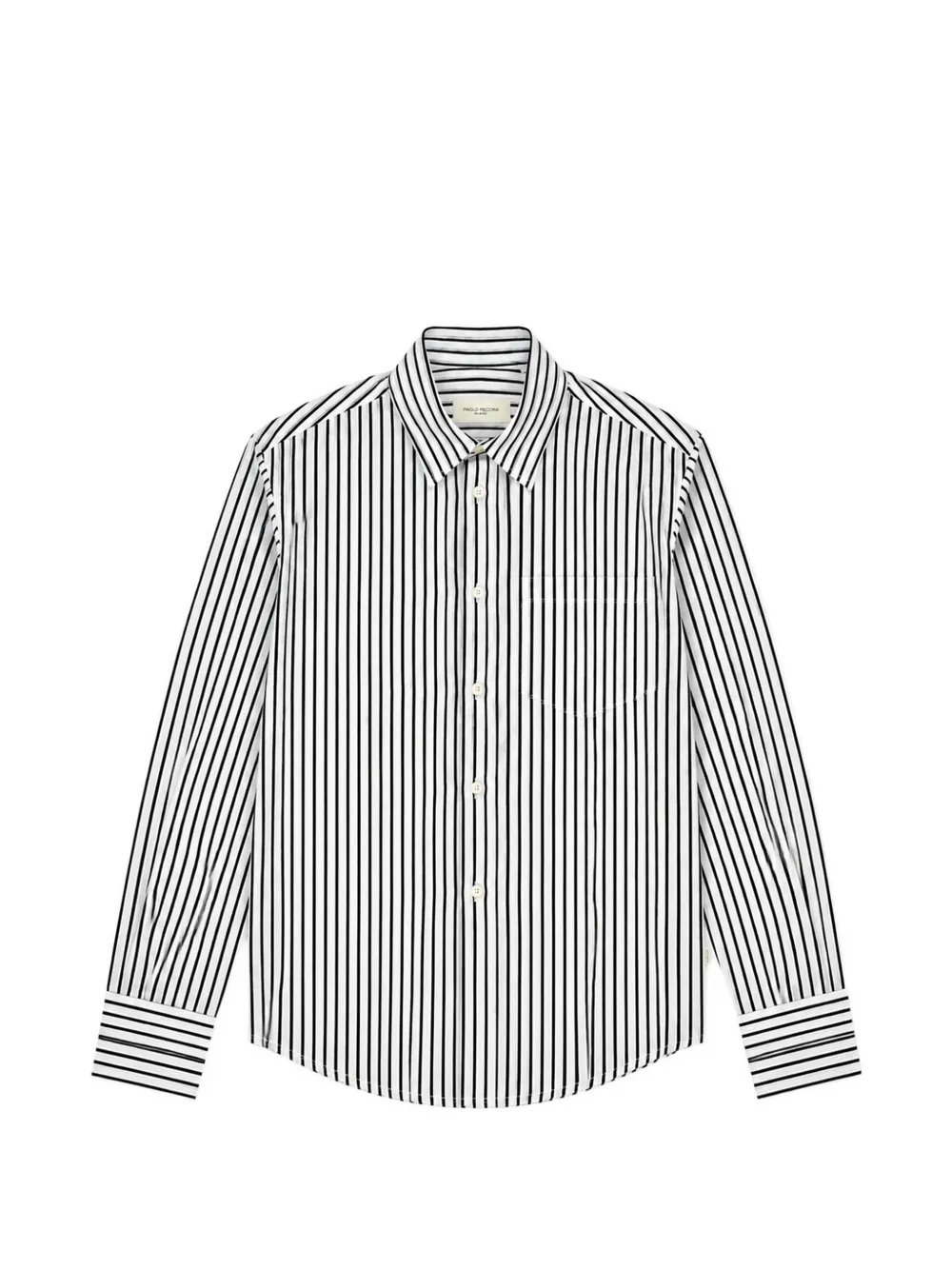 Paolo Pecora Kids chemise rayée à manches longues - Noir Paolo Pecora Kids chemise rayée à manches longues - Noir