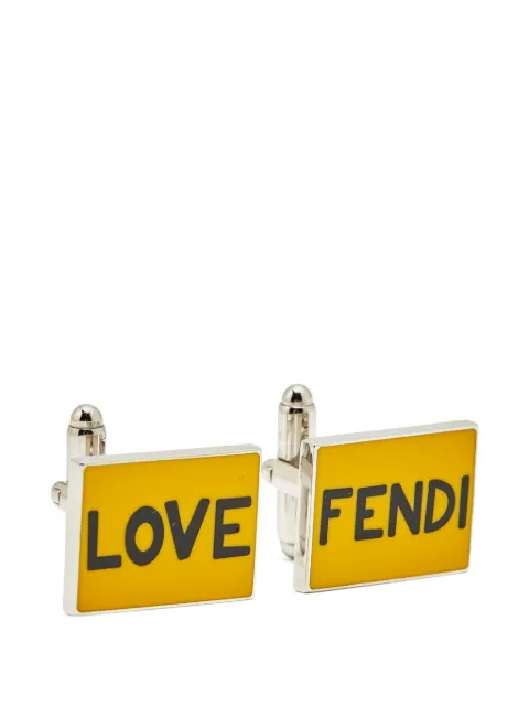 Fendi Pre-Owned enamel cufflinks