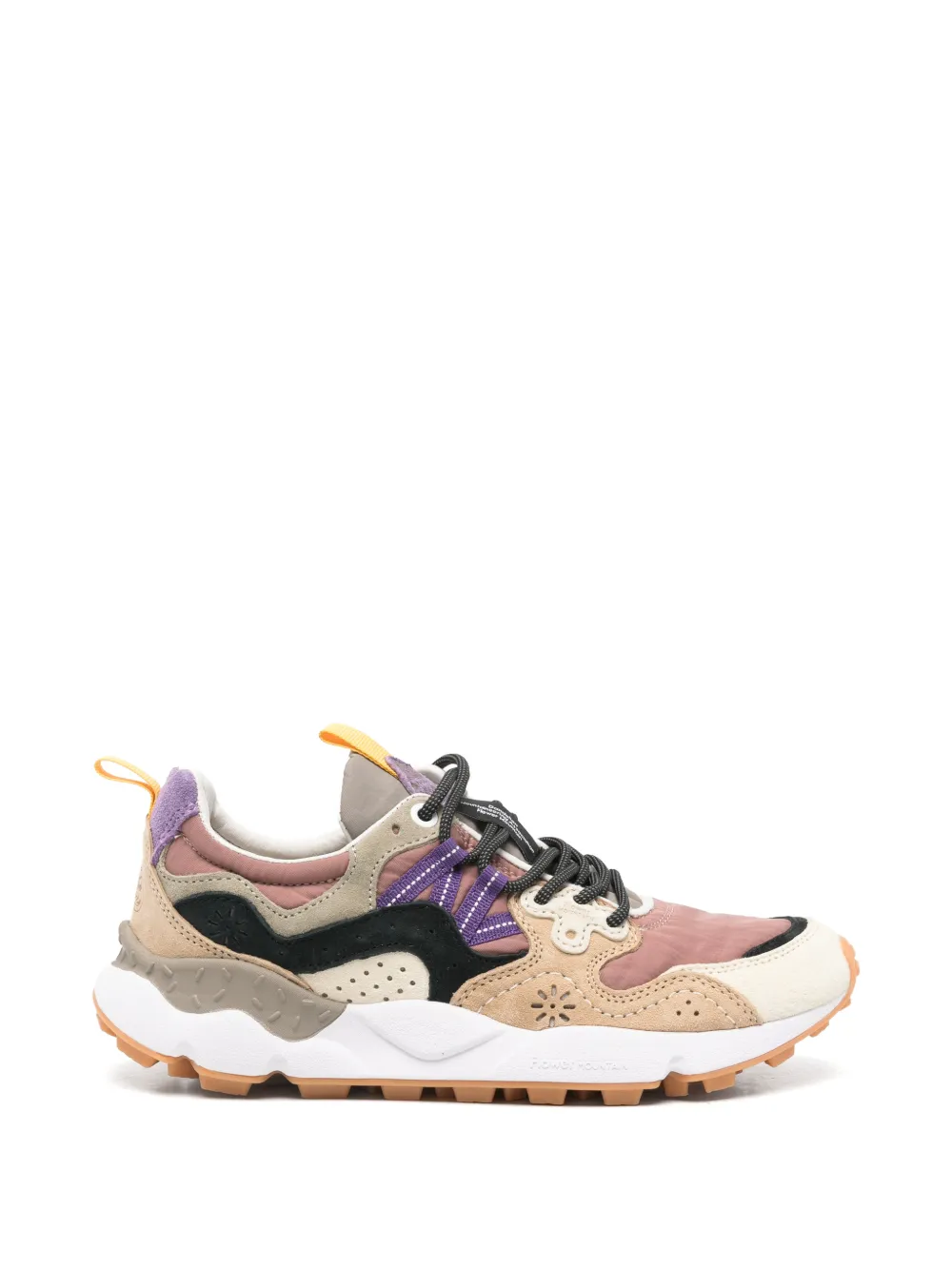 FLOWER MOUNTAIN perforated panelled sneakers