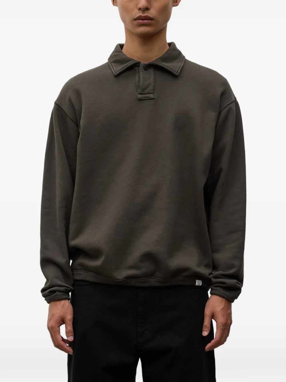 Norse Projects polo-collar sweatshirt Bruin