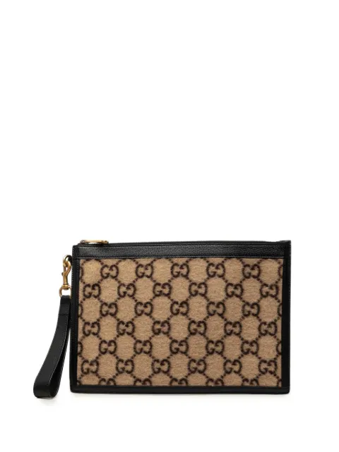 Gucci Pre-Owned pochette en laine à logo GG (2000-2015)