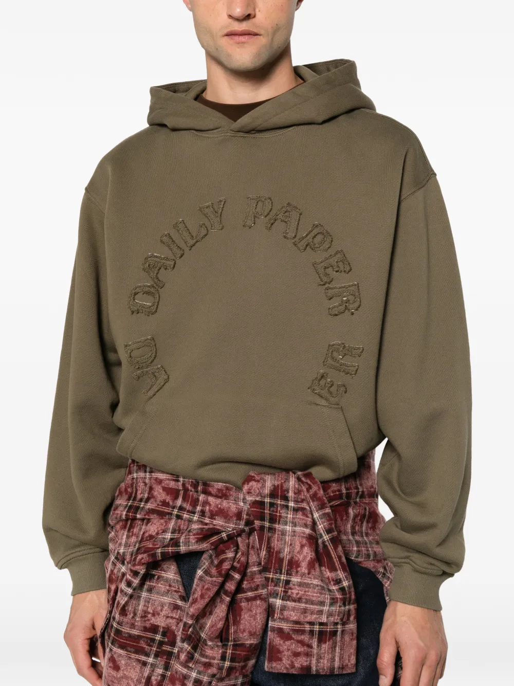 Daily Paper Orbit hoodie met logo-patch Groen