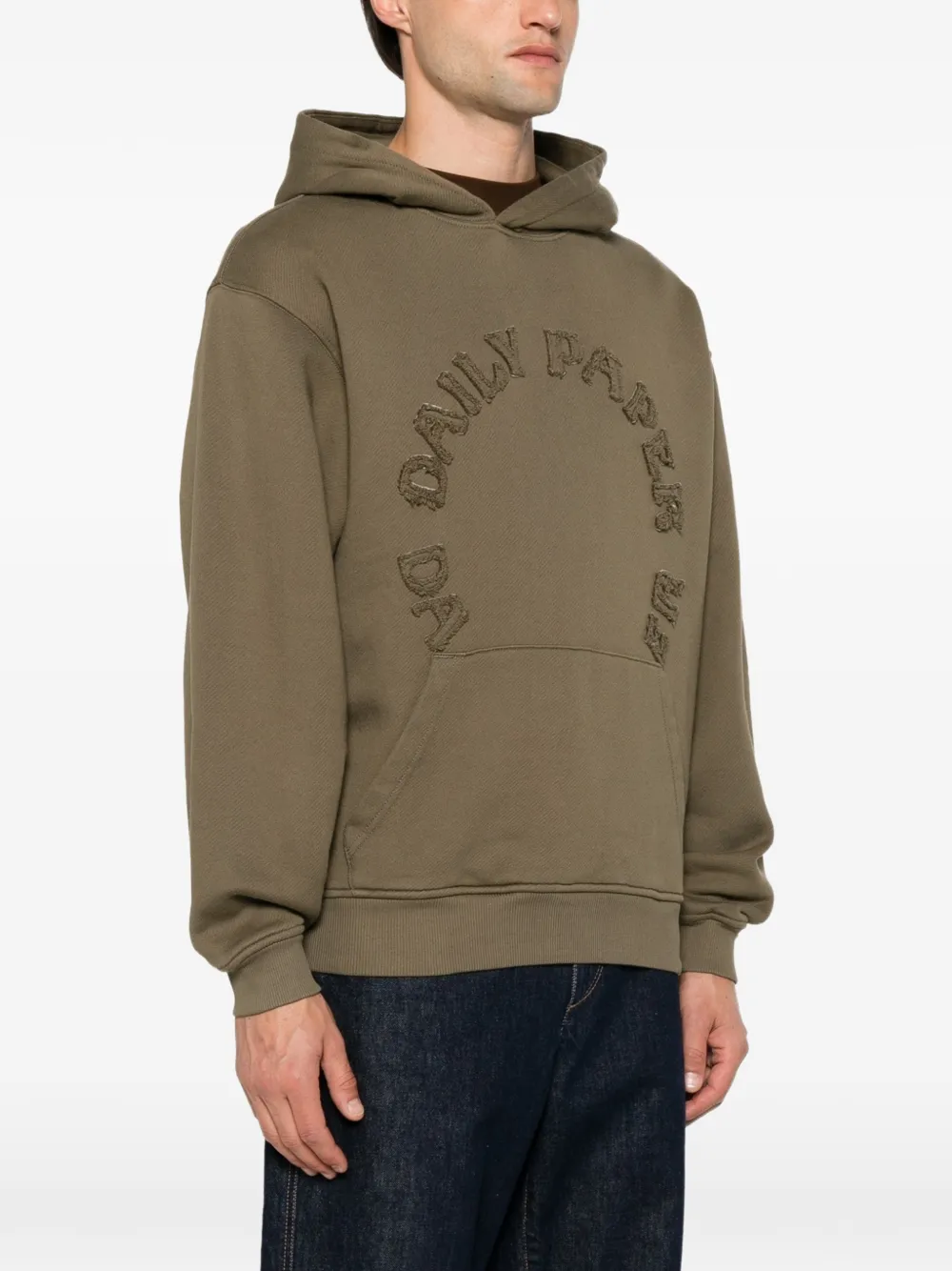 Daily Paper Orbit hoodie met logo-patch Groen