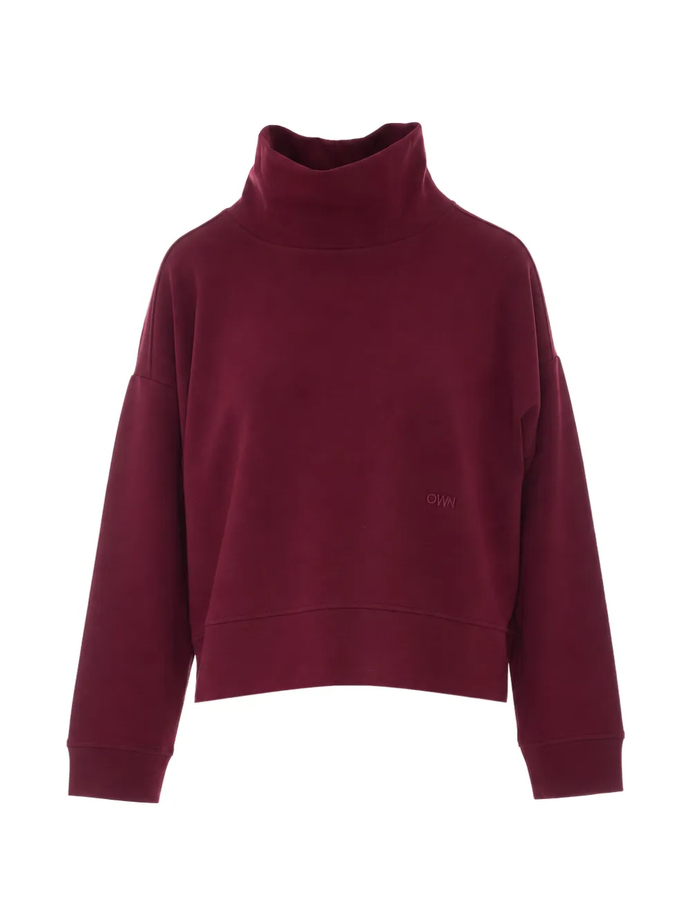 Own High-neck Embroidered-logo Sweatshirt In Violett