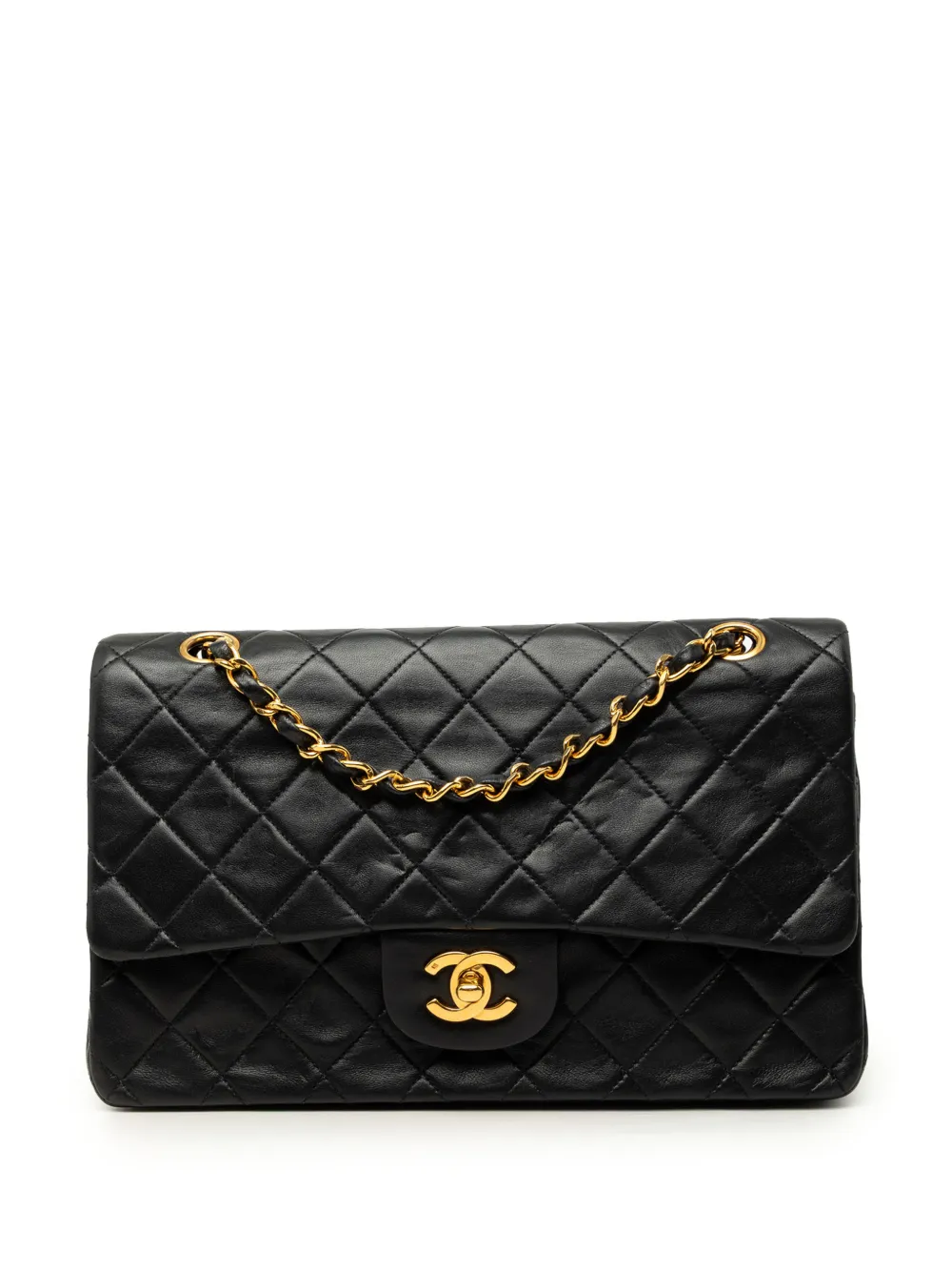CHANEL Pre-Owned 1996-1997 Medium Classic Lambskin Double Flap shoulder bag - Nero