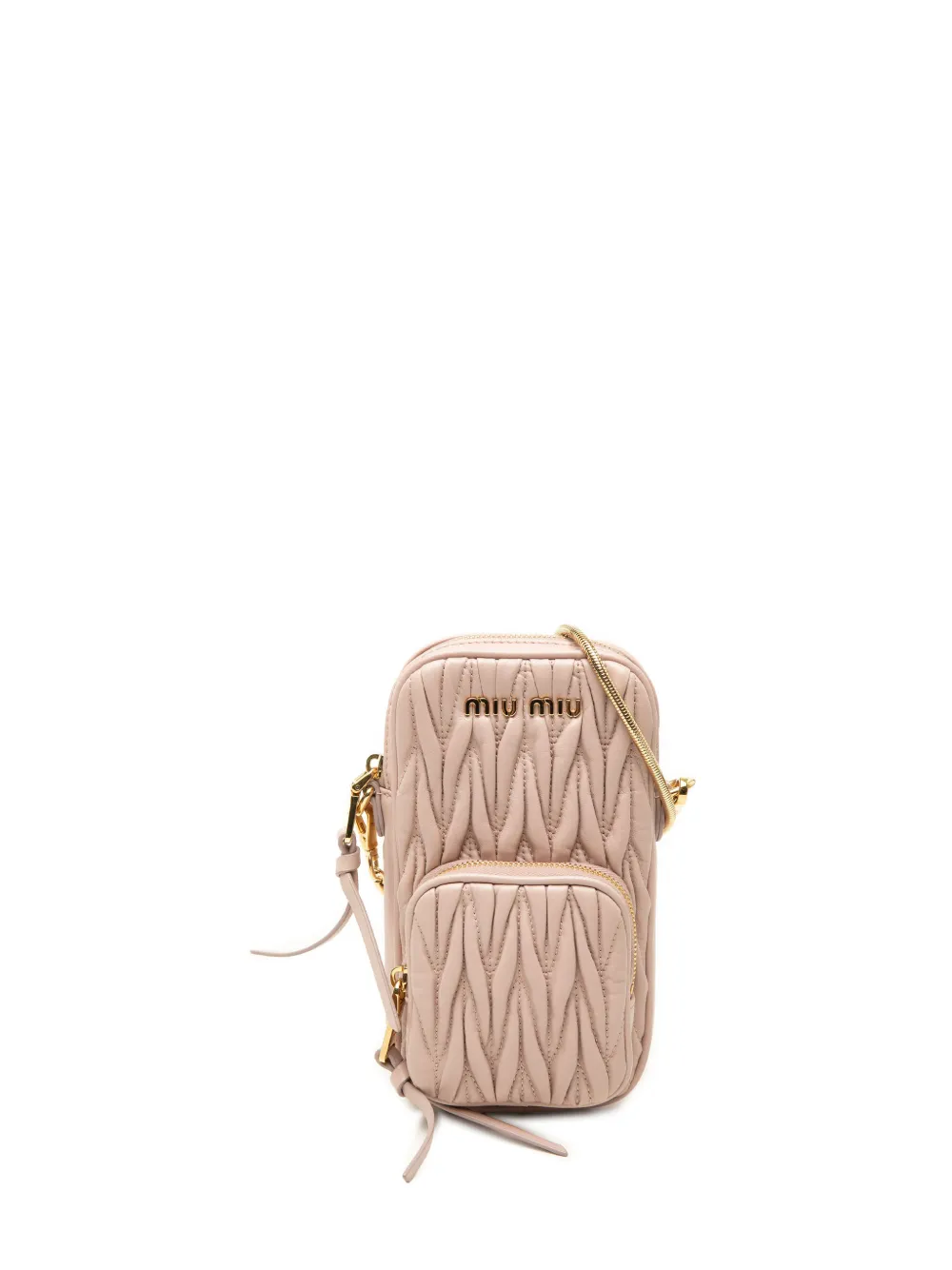 Miu Miu Pre-Owned 1993-2000 Matelasse Nappa Phone Holder crossbody bag - Rosa