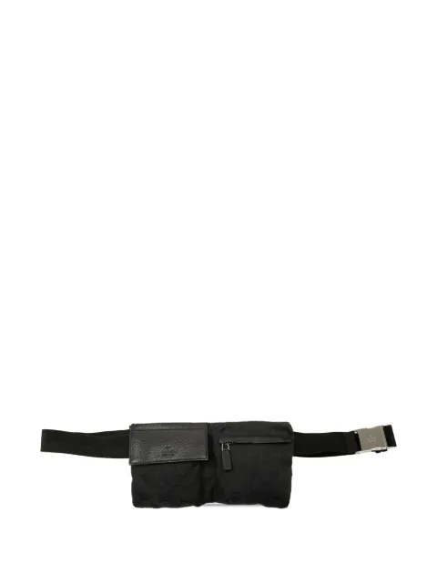 Gucci Pre-Owned 2000-2015 GG Canvas Double Pocket belt bag