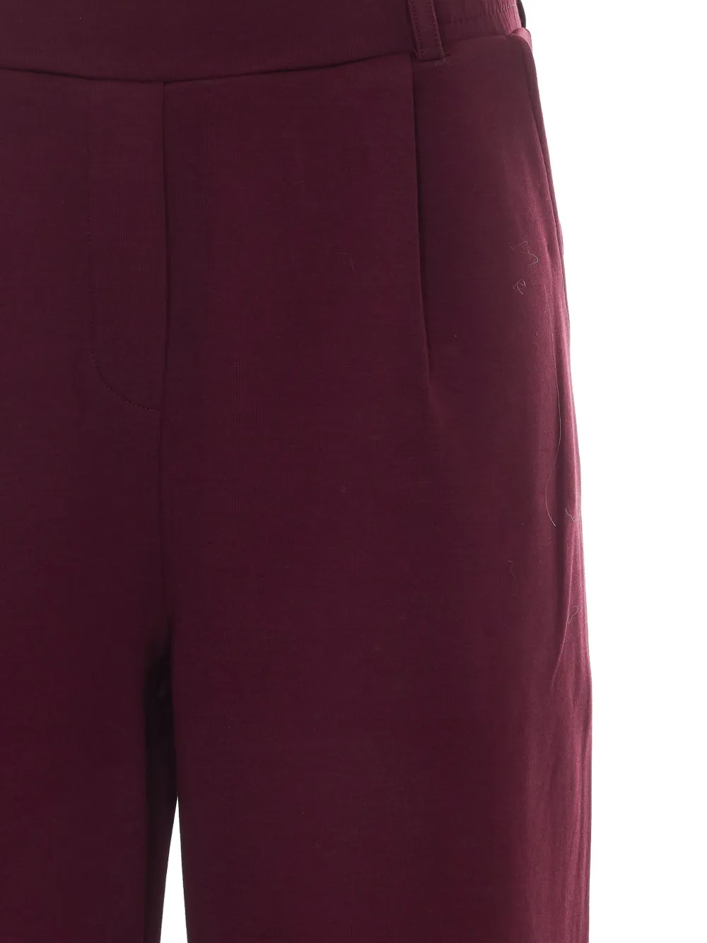OWN Flared plooibroek met elastische taille Paars