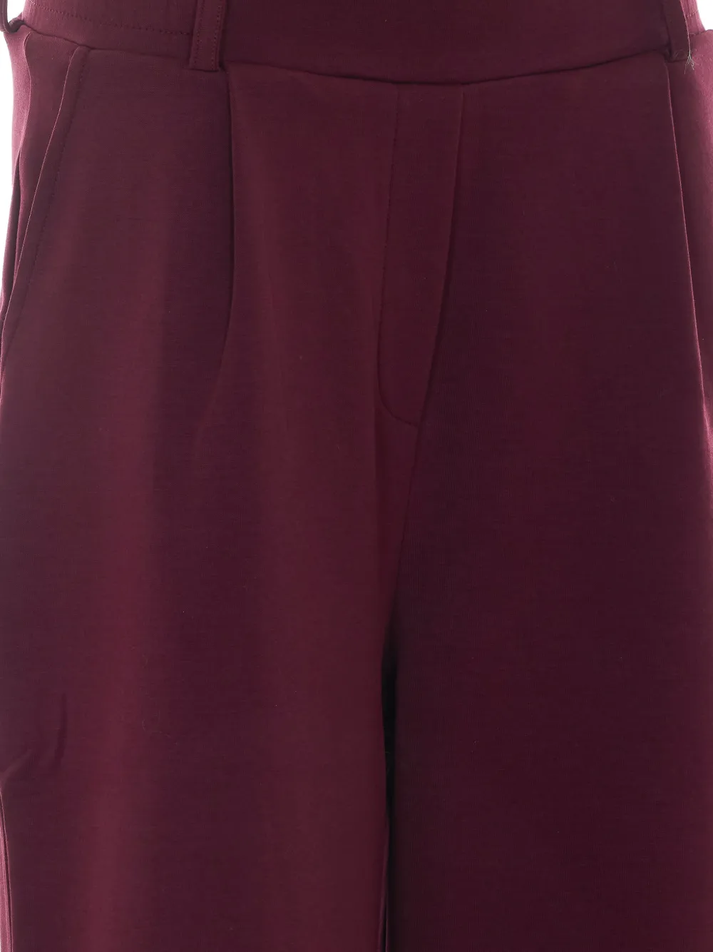 OWN Flared plooibroek met elastische taille Paars