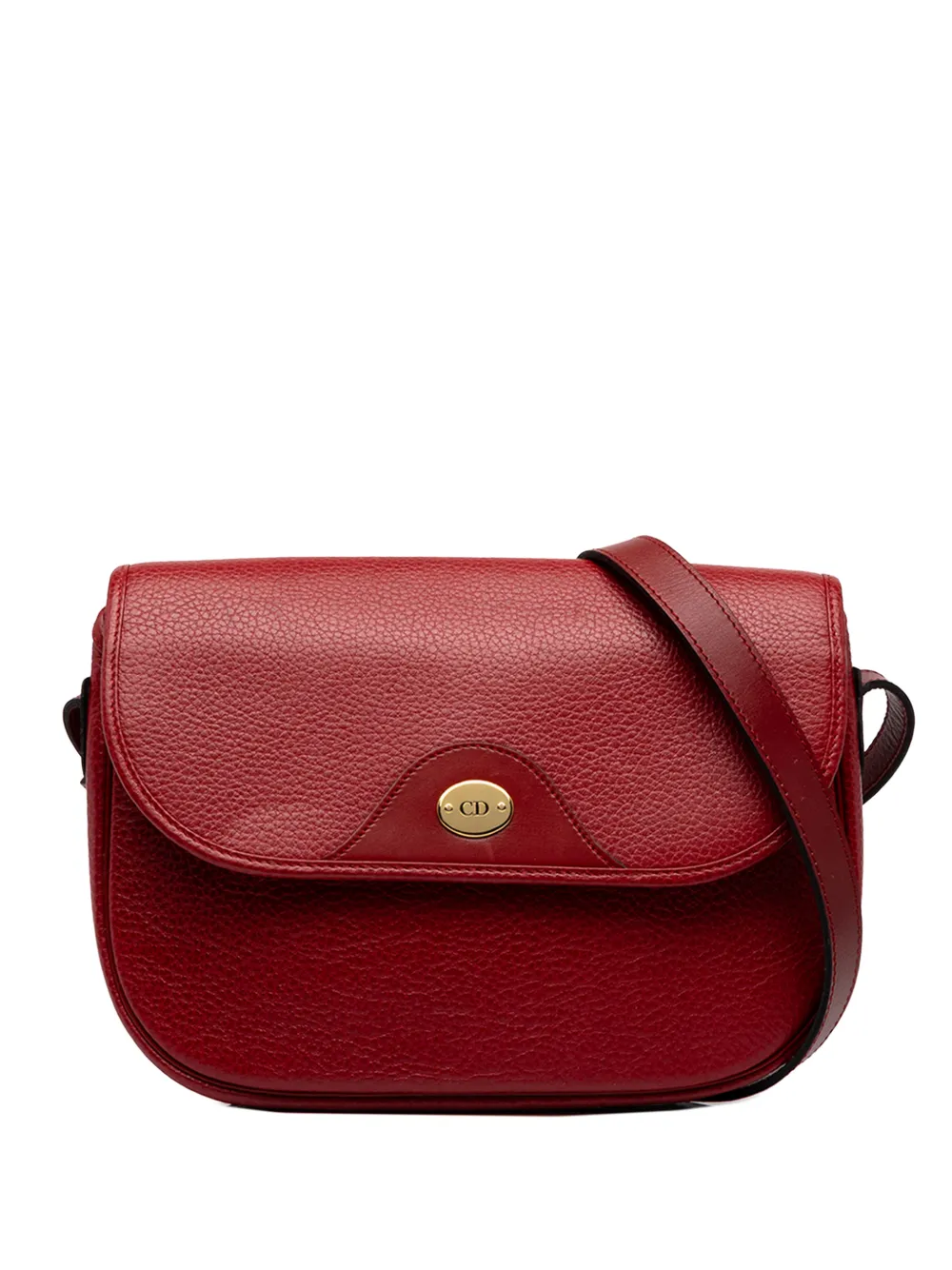 Christian Dior Pre-Owned sac porté épaule en cuir (années 1900) - Rouge Christian Dior Pre-Owned sac porté épaule en cuir (années 1900) - Rouge