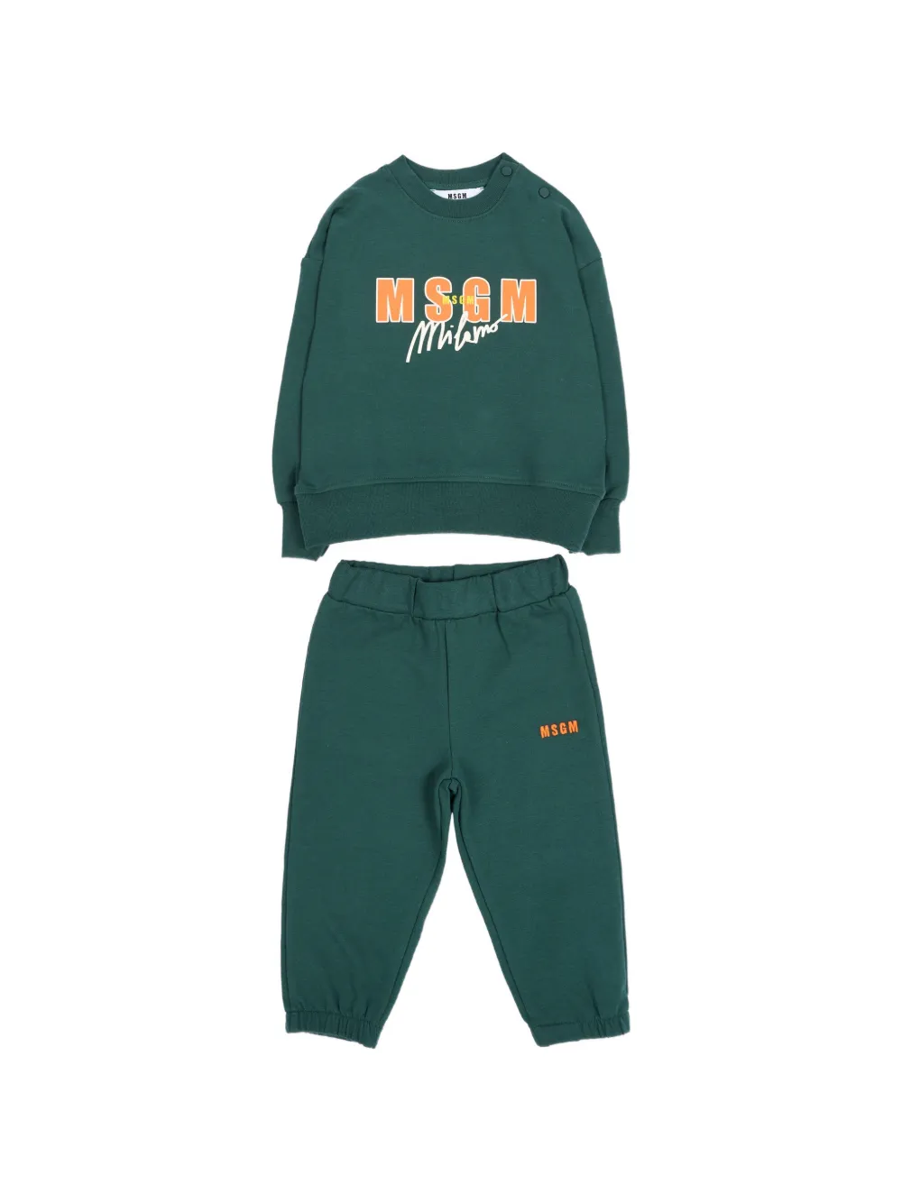 MSGM Kids logo-print tracksuit Groen