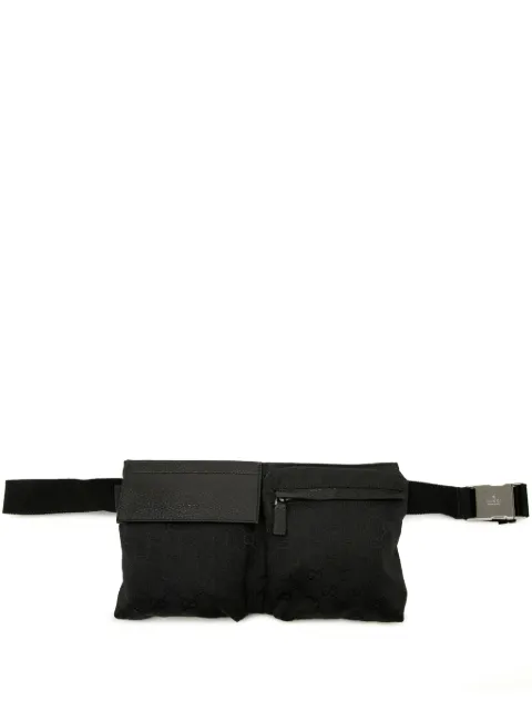 Gucci Pre-Owned 2000-2015 GG Canvas Double Pocket belt bag