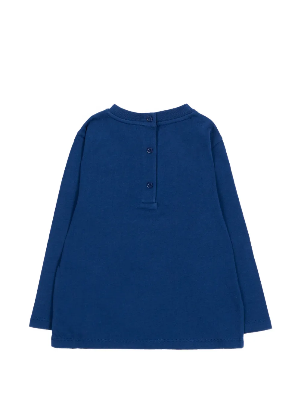 ETRO KIDS T-shirt met lange mouwen en Pegasus-patch Blauw