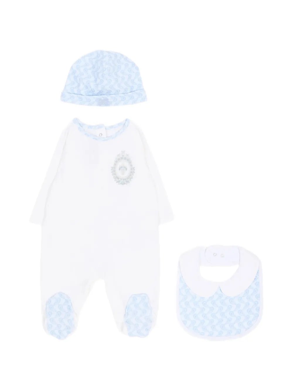 ETRO KIDS Strampler-Set mit Paisley-Print - Weiß