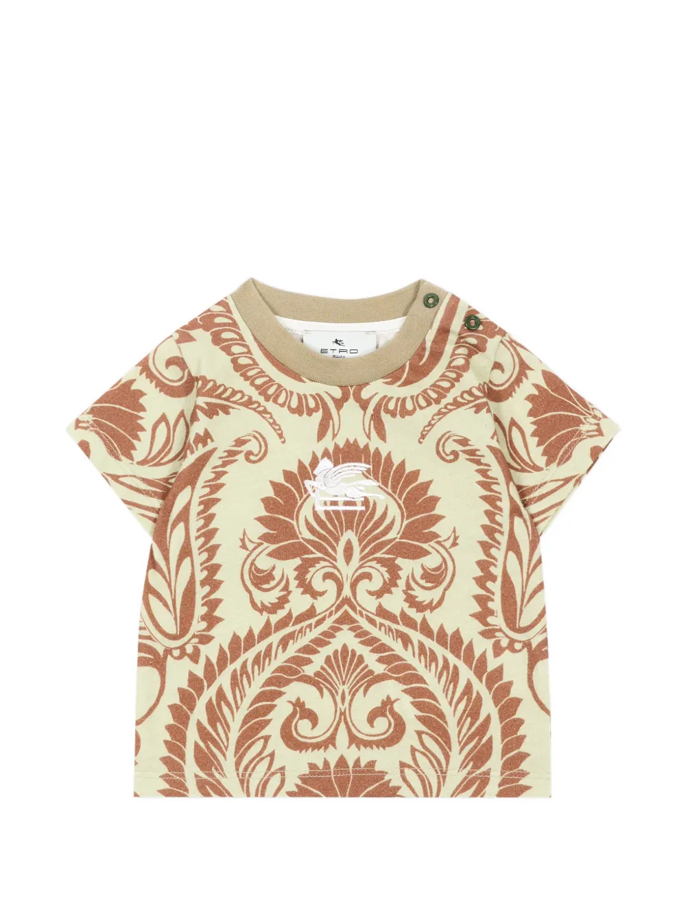 ETRO KIDS Pegasus paisley-print T-shirt - Verde