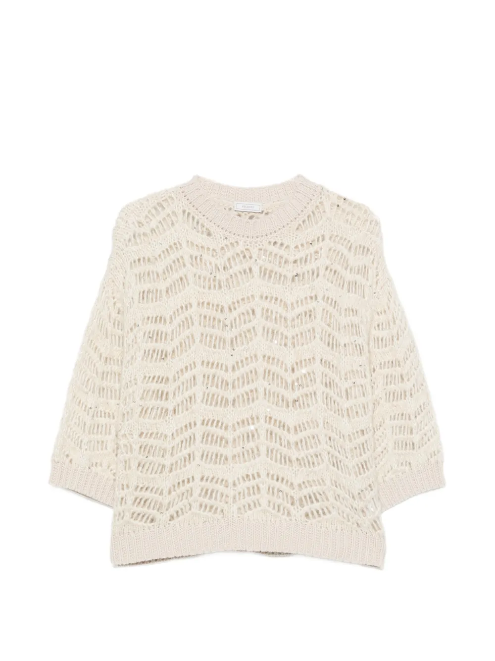 Peserico sequin-embellished open-knit sweater