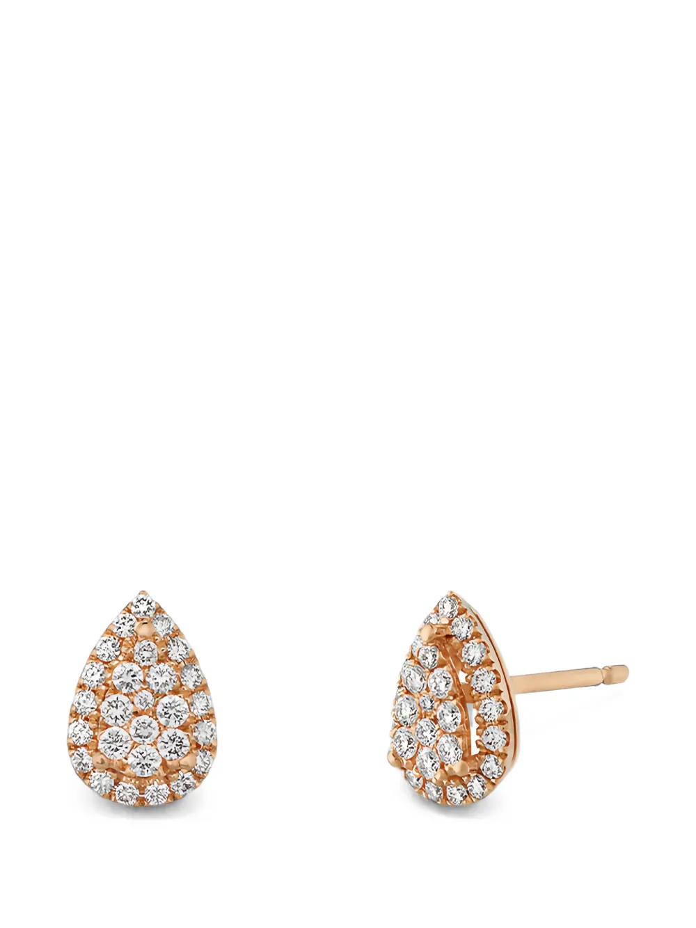 ROSEKEY Épure diamond drop earrings - Rosa