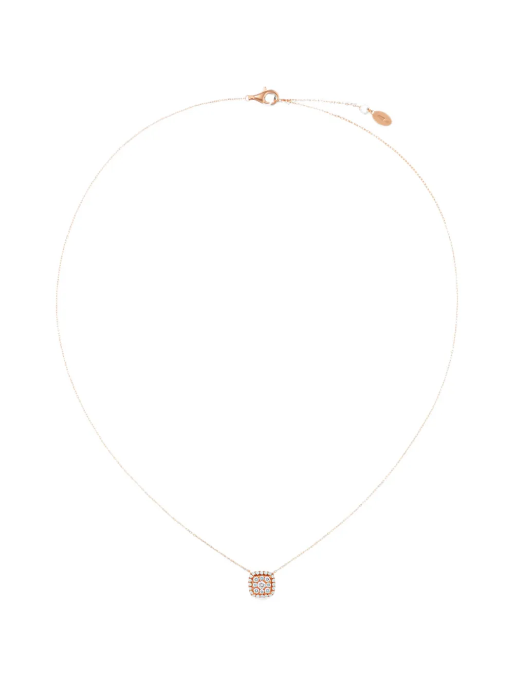 ROSEKEY Épure Halskette mit Diamant - Rosa