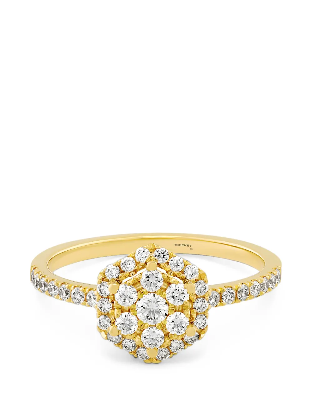 ROSEKEY Épure Hexa diamond ring - Oro