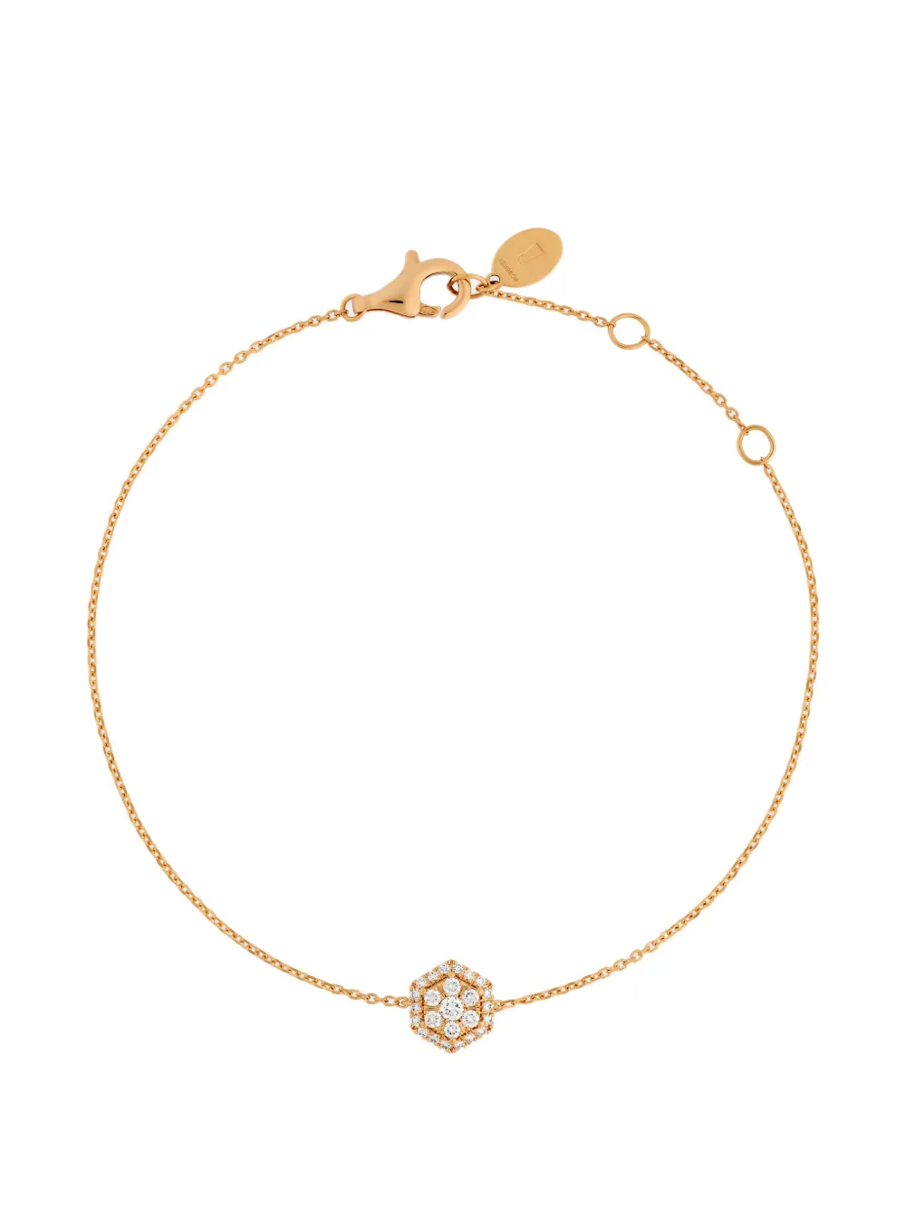 ROSEKEY Épure Hexa Armband mit Diamant - Rosa