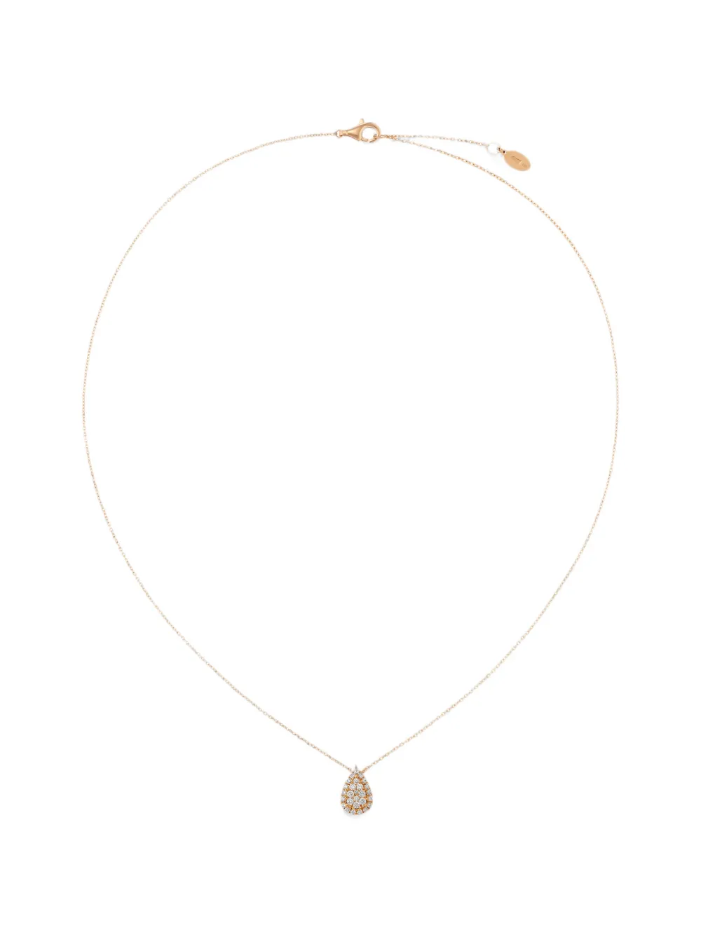 ROSEKEY Épure Halskette mit Diamant - Rosa