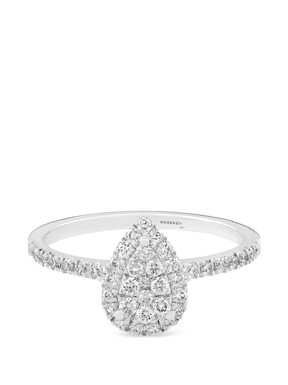 ROSEKEY Anello Épure con diamanti - Argento