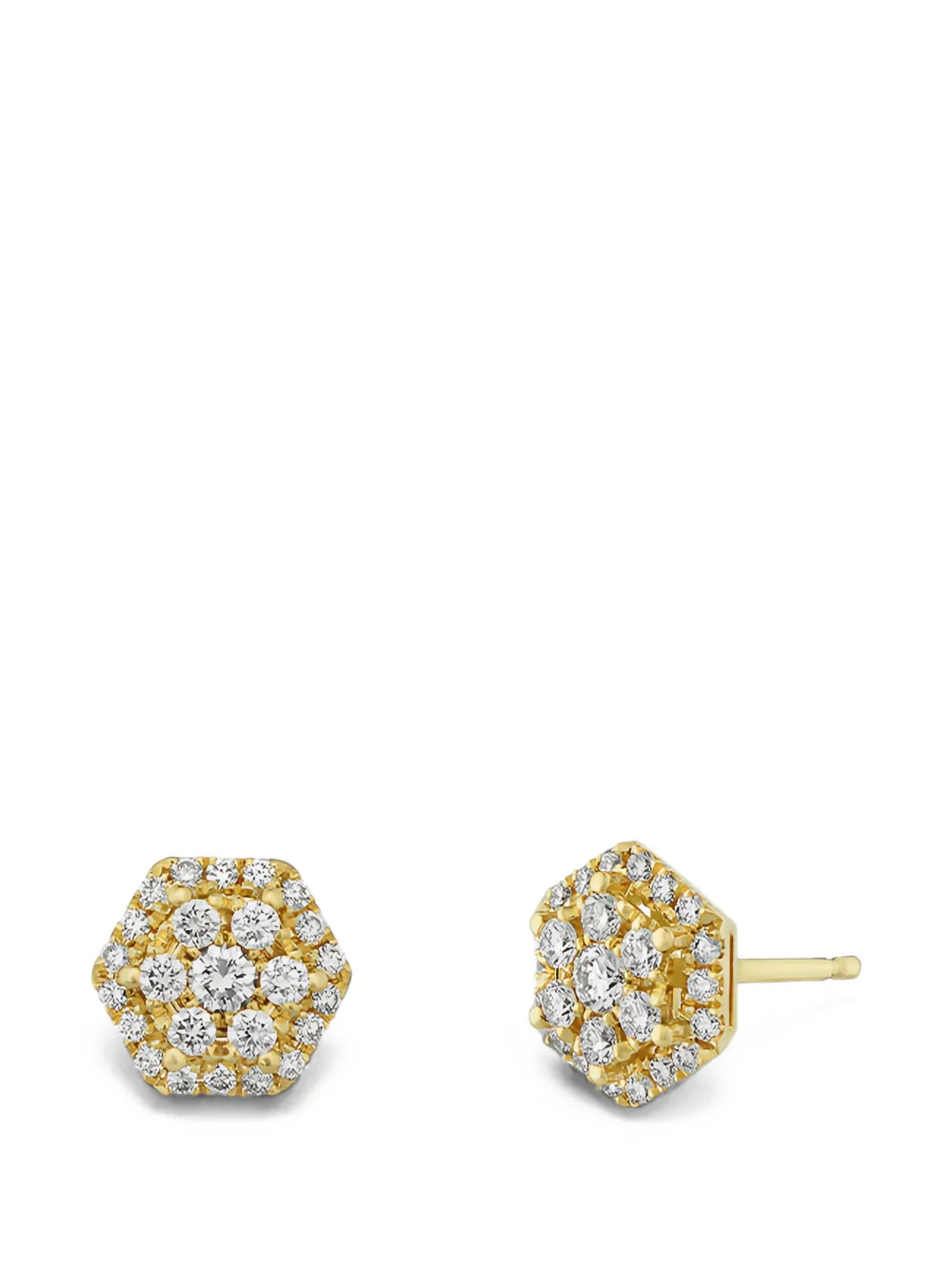 ROSEKEY Épure Hexa diamond earrings - Oro