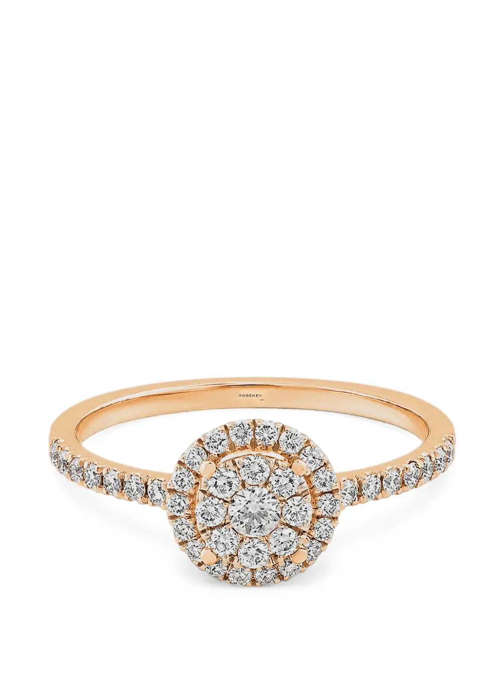 ROSEKEY Épure Halo diamond ring - Rosa