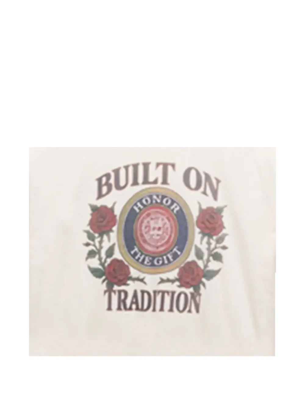 Honor The Gift Graphic-print Distressed T-shirt In Neutrals