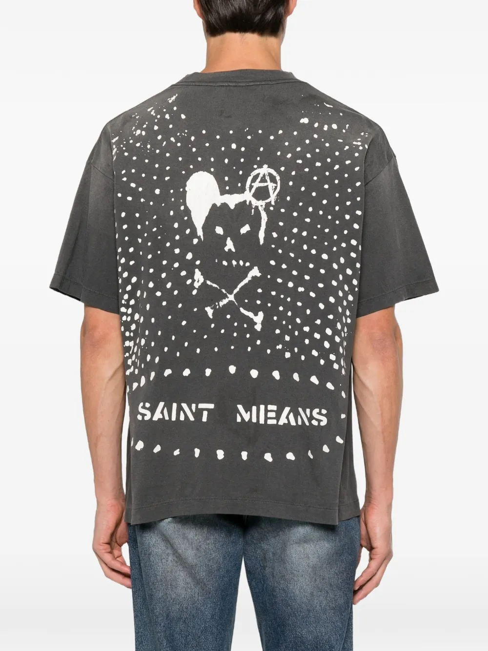 SAINT MXXXXXX T-shirt met grafische print Grijs