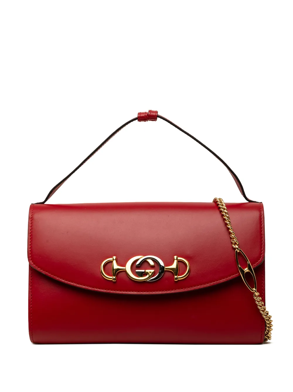 Gucci Pre-Owned 2016-2026 Small Leather Zumi satchel - Rosso