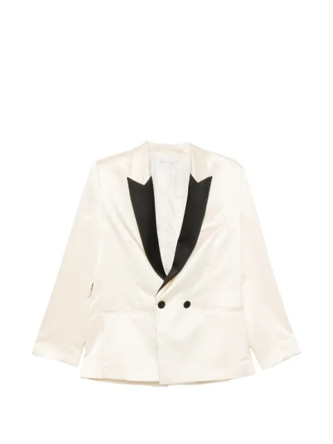 Forte Forte double-breasted satin blazer