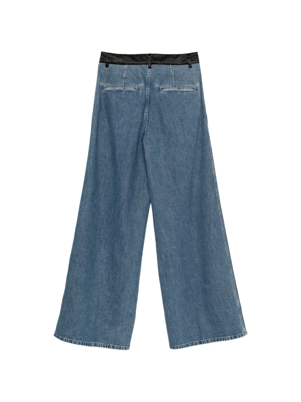 Forte pleated wide-leg jeans Blauw